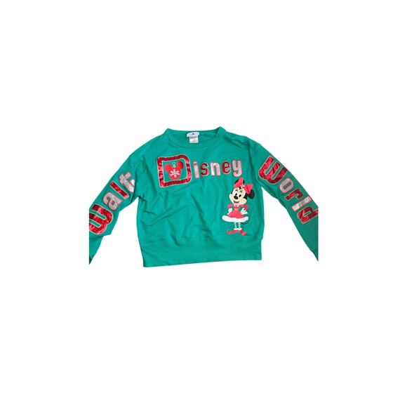 Disney Other - Walt Disney World‎ Minnie Mouse Holiday Pullover Top for Girls size youth Large
